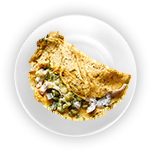 Omelette Cheese, Tomato & Chicken 